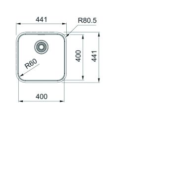 Franke Edelstahlbecken SRX 210-40 Edelstahl Handbedienung